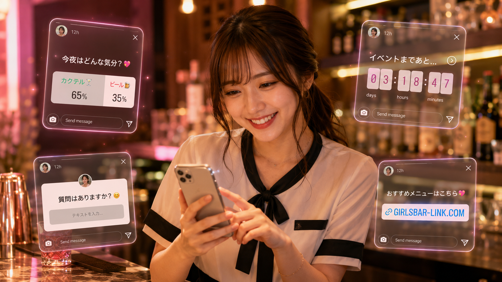 Instagramストーリーズのプライバシー設定画面イメージ