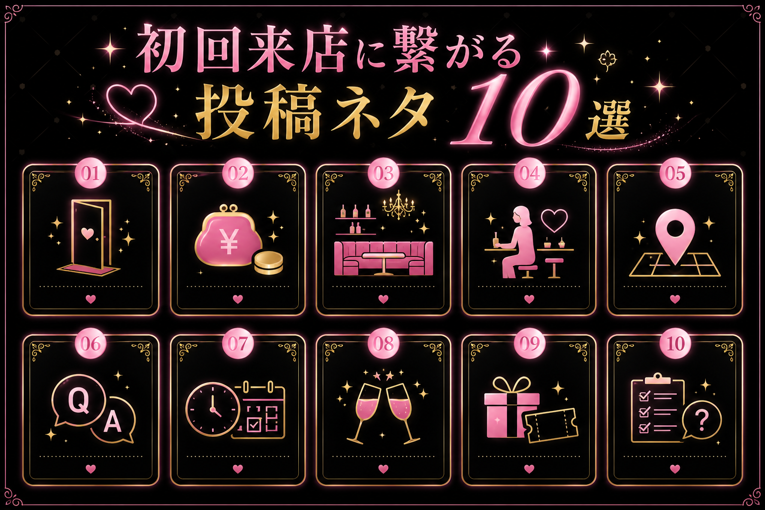 初回来店につながる投稿ネタ10選図解